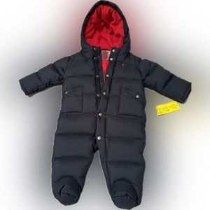 RALPH LAUREN Quilted Down Snow Suit Bunny for 6M old Baby. Brand new with Tags!